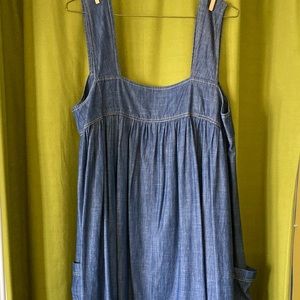 Eshakti Chambray Maxi Dress, Size XL